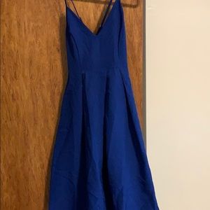 Royal blue cross back dress